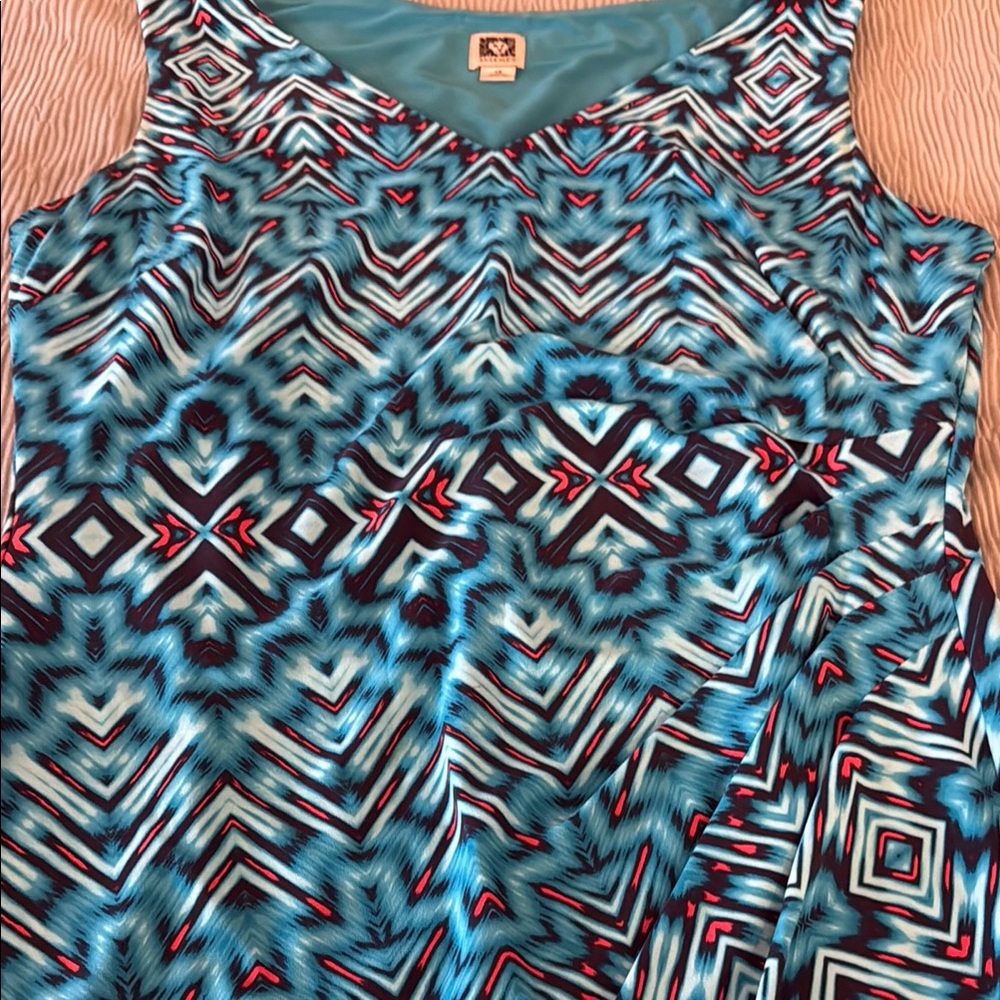Anne Klein Geometric Patterned Dress - Picture 11 of 13